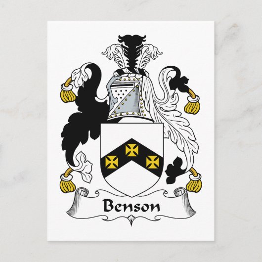 Carte Postale Benson Famille Crest (Devant)