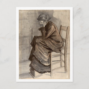 Carte Postale Bent Figure d'une femme, Vincent van Gogh