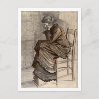 Carte Postale Bent Figure d'une femme, Vincent van Gogh