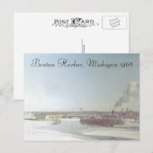 Carte Postale Benton Harbour Michigan et River (Devant / Derrière)