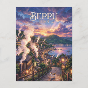 Carte Postale Beppu, Japon
