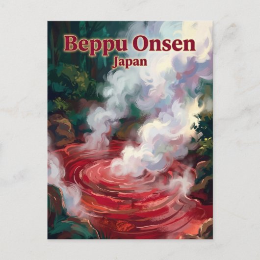 Carte Postale Beppu Onsen Japon (Devant)