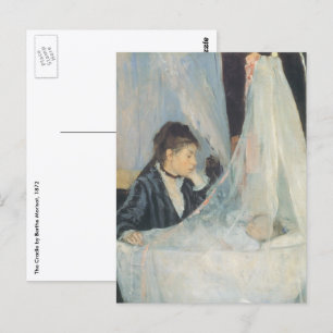 Carte Postale Berceau par Berthe Morisot, Impressionnisme Vintag
