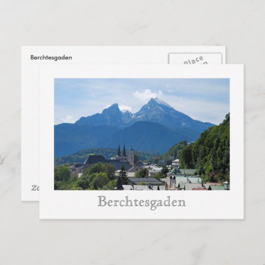 Carte postale Berchtesgaden (Devant / Derrière)