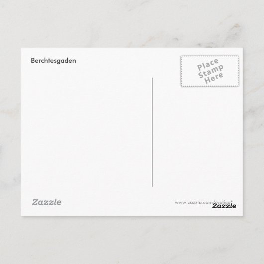 Carte postale Berchtesgaden (Dos)