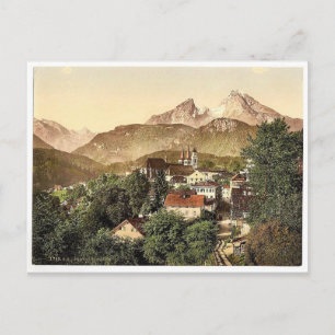Carte Postale Berchtesgaden avec Waltzmann, Haute Bavière, Germa