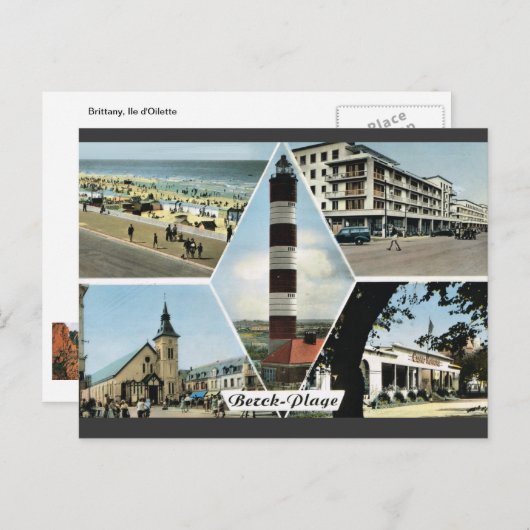 Carte Postale Berck Plage, "Nord-Pas de Calais" (Devant / Derrière)