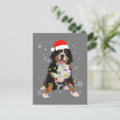 Carte Postale Berese Mountain Dog Lights Christmas Matching Fam (Debout devant)