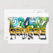 Carte Postale Bereshit (Devant / Derrière)