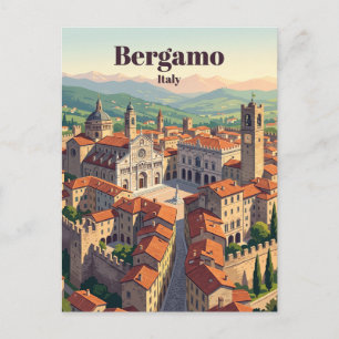 Carte Postale Bergame, Italie