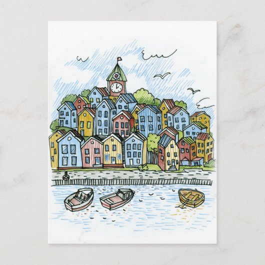 Carte Postale Bergen (Devant)