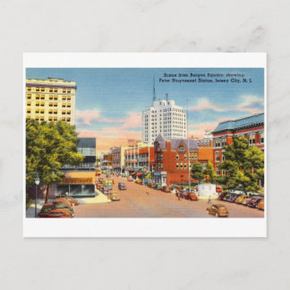 Carte Postale Bergen Carré, Jersey City, New Jersey