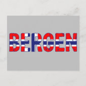 Carte Postale Bergen Norvège (Devant)