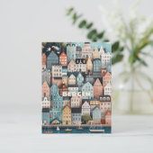 Carte Postale Bergen Norvège Voyage (Debout devant)