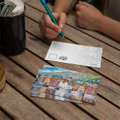 Carte postale Bergen Norvège Watercolor