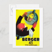 Carte Postale Berger 45 PosterEurope Vintage (Devant / Derrière)