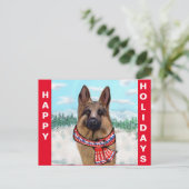 CARTE POSTALE BERGER ALLEMAND (Debout devant)