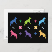 Carte Postale Berger allemand (Devant / Derrière)