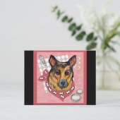 CARTE POSTALE BERGER ALLEMAND (Debout devant)