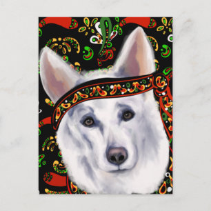 CARTE POSTALE BERGER ALLEMAND BLANC MEXIQUE
