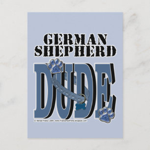 Carte Postale berger allemand DUDE
