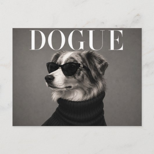 Carte Postale Berger Australien Luxe Couture (Devant)