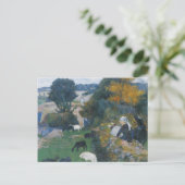 Carte Postale Berger breton par Paul Gauguin (Debout devant)