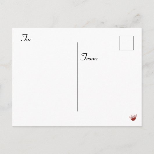 Carte Postale Berger de Noël (Dos)