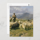Carte Postale Berger des Pyrénées par Rosa Bonheur (Devant / Derrière)