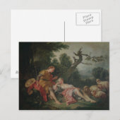 Carte Postale Berger endormi (Devant / Derrière)