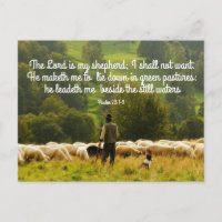 Berger et son troupeau de moutons