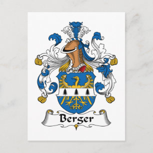 Carte Postale Berger Family Crest