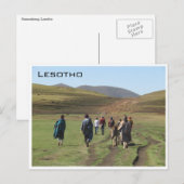 Carte Postale berger lesotho (Devant / Derrière)