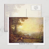 Carte Postale Berger Par Claude Lorrain (Devant / Derrière)