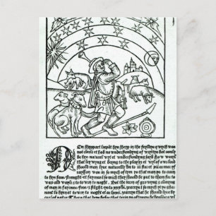 Carte Postale Berger sous le soleil, la lune et les étoiles