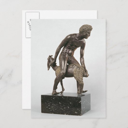 Carte Postale Berger traçant une chèvre (Devant / Derrière)