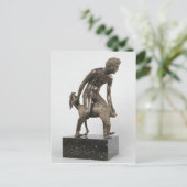 Carte Postale Berger traçant une chèvre (Debout devant)