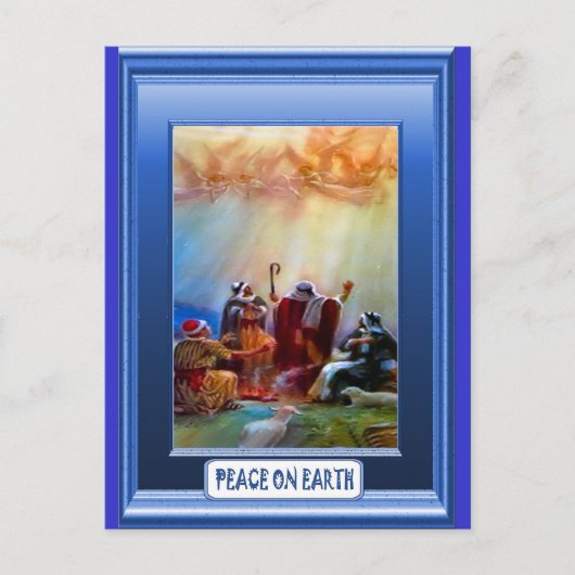 Carte Postale Bergers à flanc de colline (Devant)