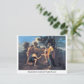 Carte Postale Bergers En Arcadia Par Nicolas Poussin (Debout devant)