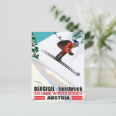 Carte Postale Bergisel - Innsbruck, Ski Jump en Autriche (Debout devant)