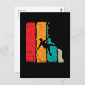 Carte Postale Bergsteiger Retro Vintage Klettern Bouldern (Devant / Derrière)