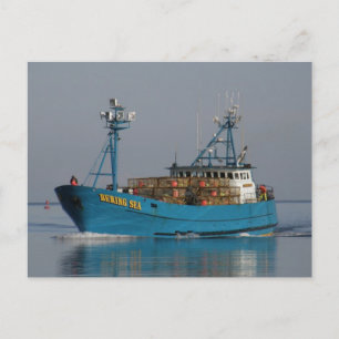 Carte Postale Bering Sea, Crab Boat en havre hollandais, AK