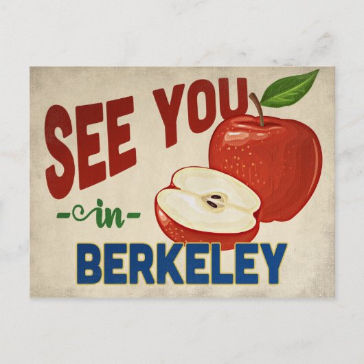 Carte Postale Berkeley California Apple - Vintage voyage (Devant)