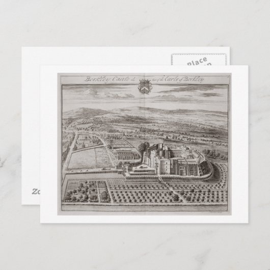 Carte Postale Berkeley Castle, Siège du comte de Berkeley (eng (Devant / Derrière)