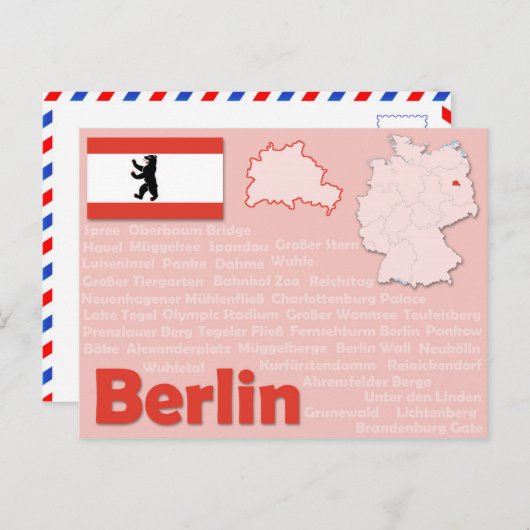 Carte postale "Berlin" (Devant / Derrière)