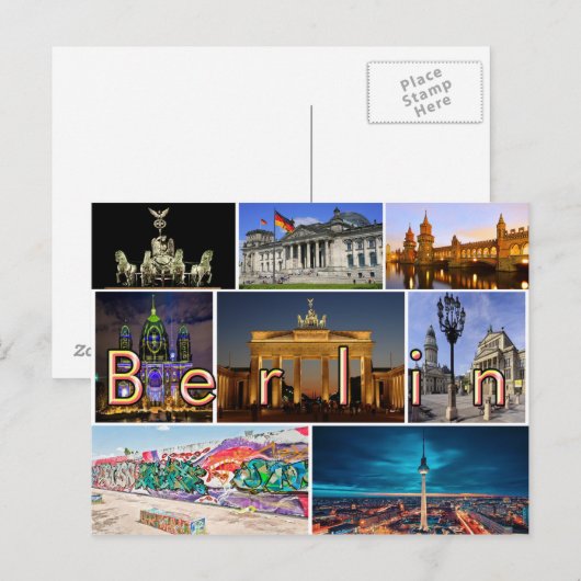 Carte Postale Berlin (Devant / Derrière)