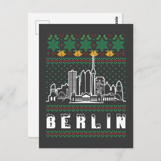 Carte Postale Berlin Allemagne mauvais Noël (Devant / Derrière)