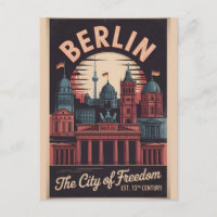 Berlin Allemagne Paysage Urbain Rétro Voyage