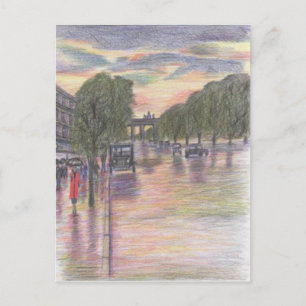 Carte Postale Berlin Allemagne Porte de Brandebourg Brandenburge