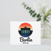 Carte Postale Berlin Allemagne Vintage Sunset (Debout devant)